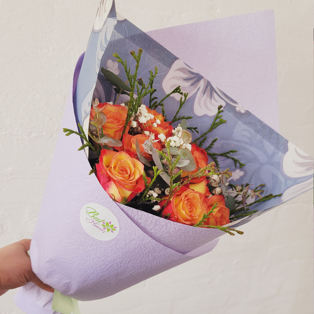    Roses_Orange_Bouquet_Best_Flowers_IIWII_1